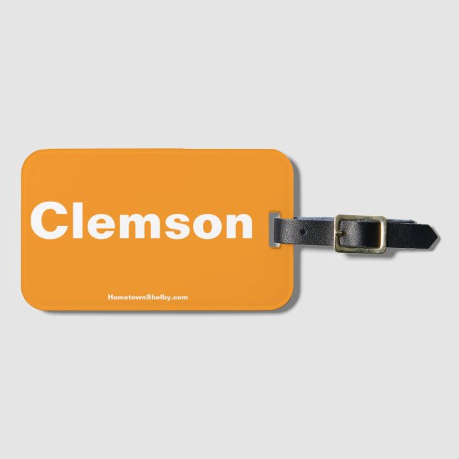 Etiqueta de bolsa de Clemson (Anverso horizontal)
