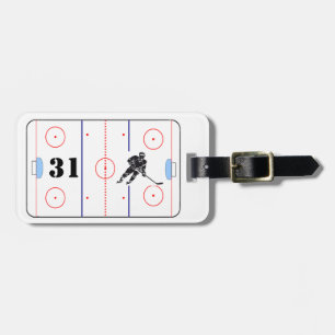 Etiqueta de bolsa de hockey personalizada