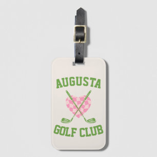 Etiqueta de bolsa del club social de golf de moda