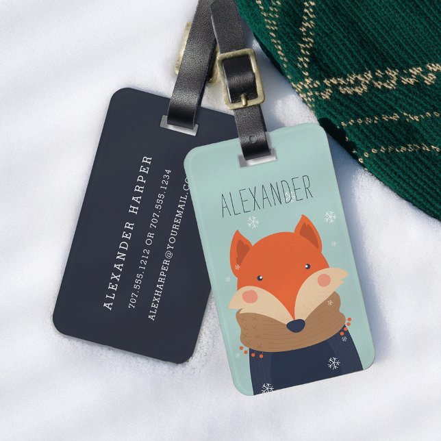 Etiqueta de bolsa personalizada de Winter Fox | Mo (Subido por el creador)