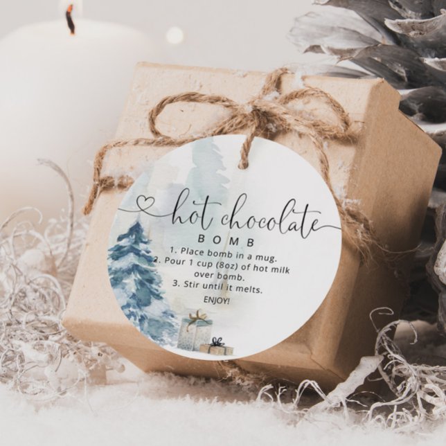 Etiqueta de bomba de chocolate caliente (Subido por el creador)