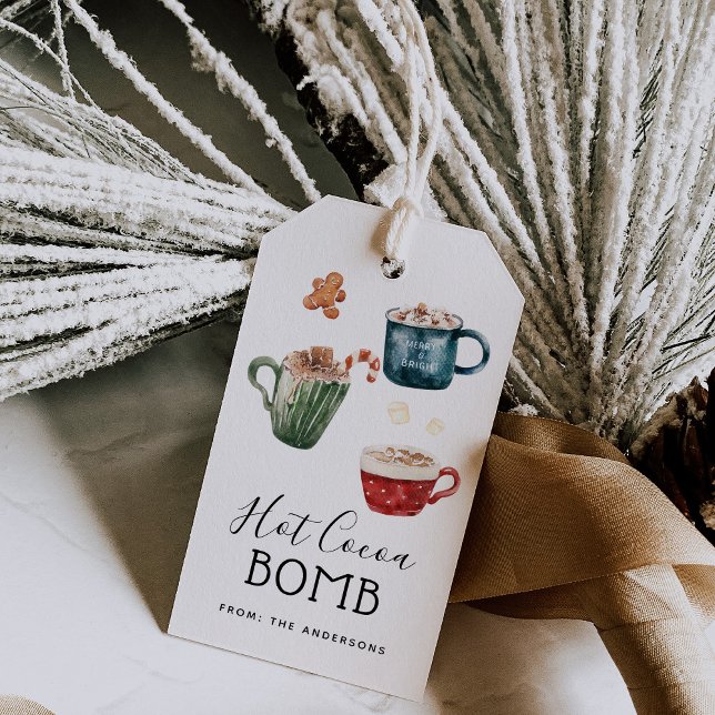 Etiqueta de bomba de chocolate caliente (Subido por el creador)