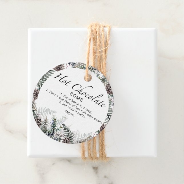 Etiqueta de bomba de chocolate caliente. Bomba de  (In situ)