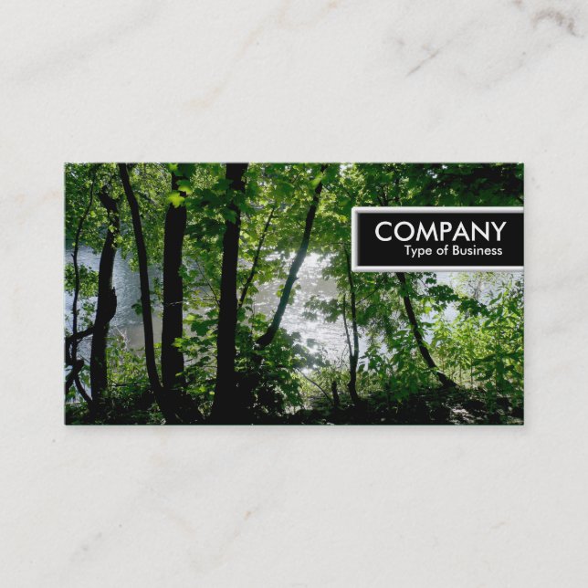 Etiqueta de borde - A orillas del río (Anverso)