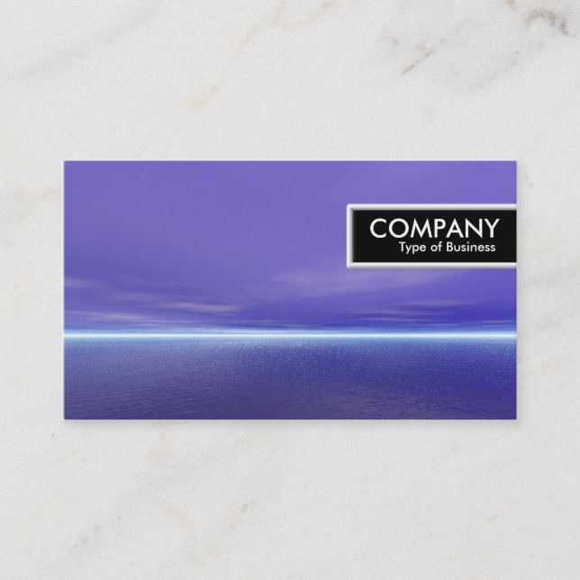 Etiqueta de borde - Amanecer púrpura (Anverso)