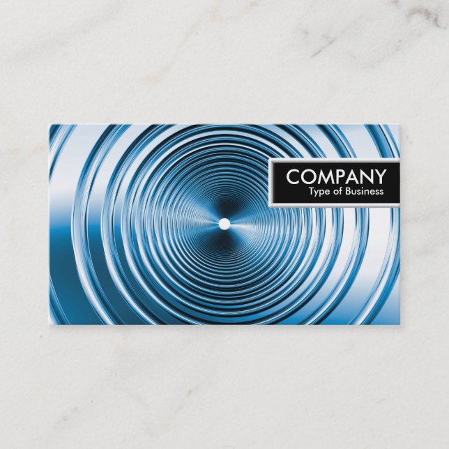 Etiqueta de borde - Azul de primavera largo (Anverso)