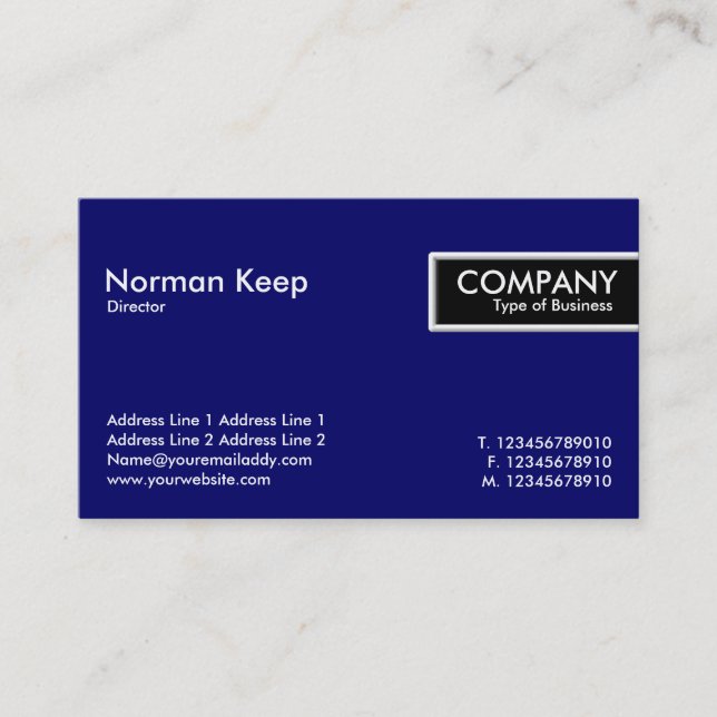 Etiqueta de borde - Azul oscuro (000066) (Anverso)