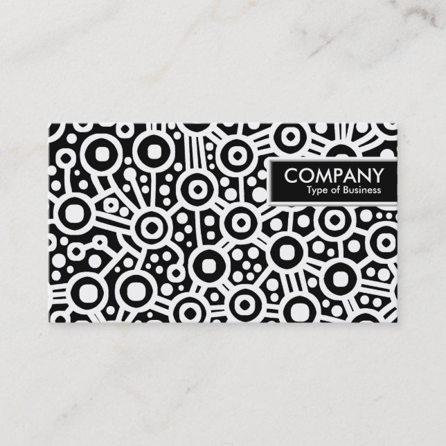 Etiqueta de borde - Circuito de conexión abstracta (Anverso)