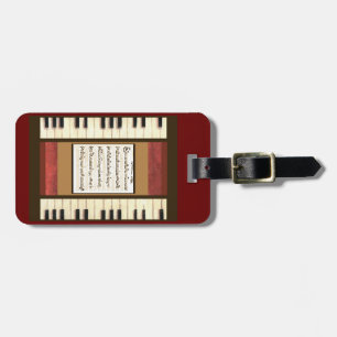 etiqueta de borde de borde de piano teclas