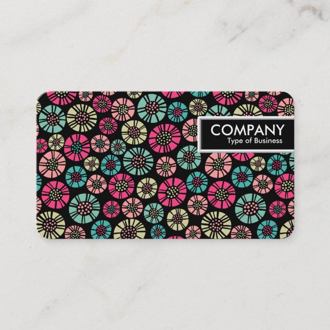 Etiqueta de borde - Flores abstractas 031023 (Anverso)