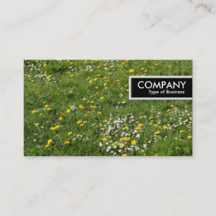 Etiqueta de borde - Flores de prado