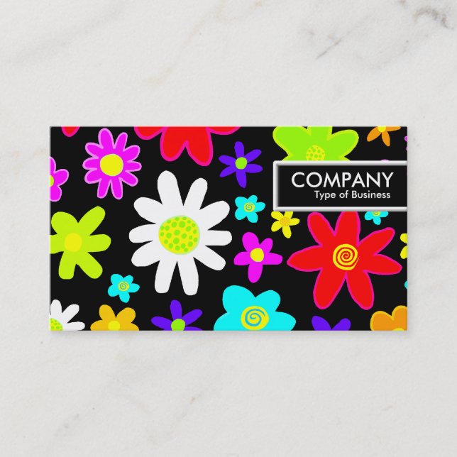 Etiqueta de borde - Flores Personalizados (Anverso)