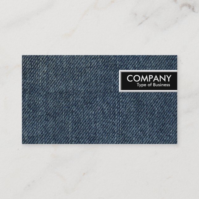 Etiqueta de borde - Jeans azules antiguos (Anverso)