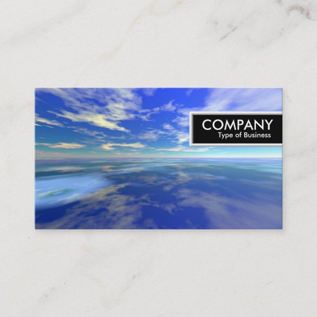 Etiqueta de borde - mar y cielo (Anverso)