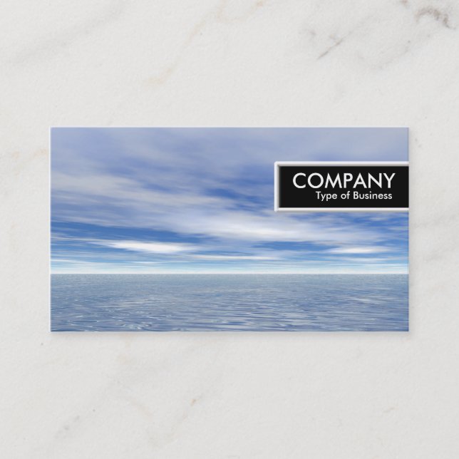 Etiqueta de borde - mar y cielo (Anverso)