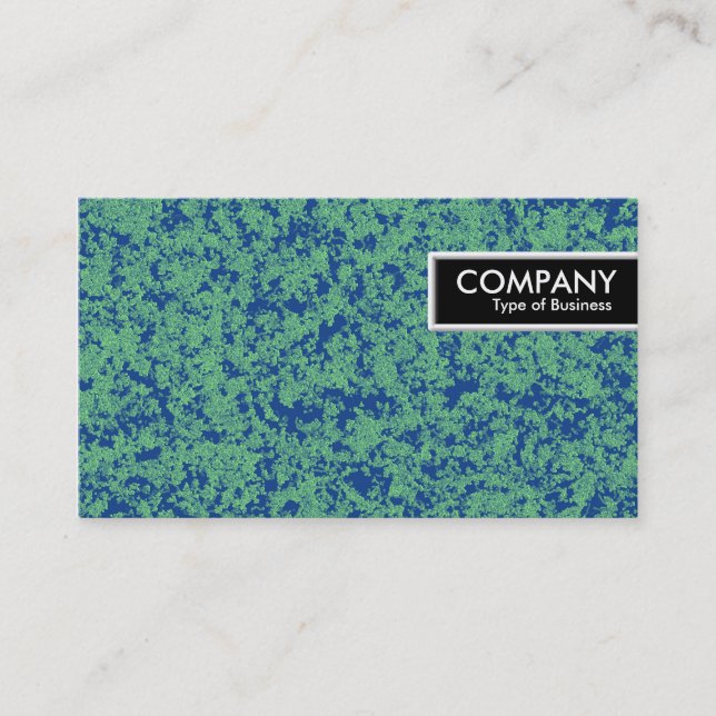 Etiqueta de borde - Marble azul verde (Anverso)