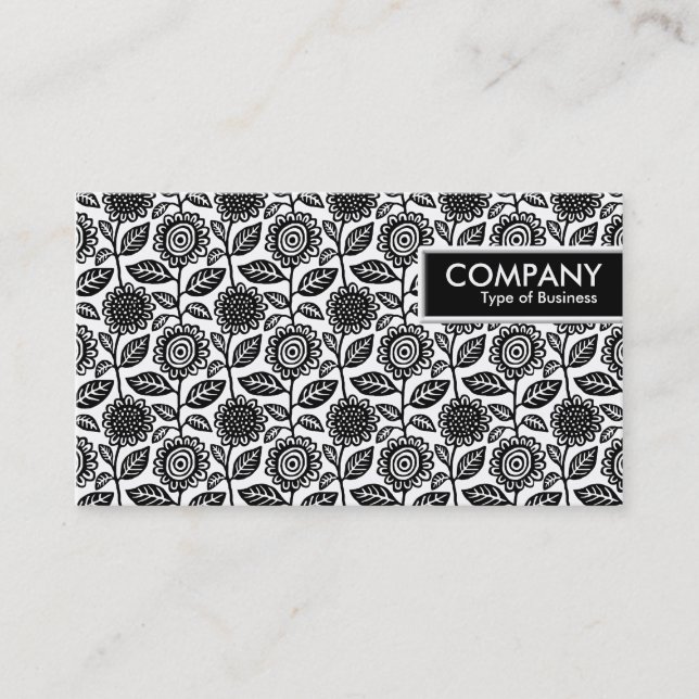 Etiqueta de borde - Modelo floral 280313 (Anverso)