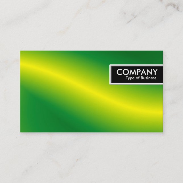 Etiqueta de borde - Onda verde (Anverso)