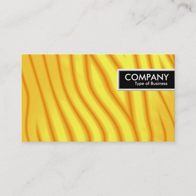 Etiqueta de borde - Ondas amarillas (Anverso)