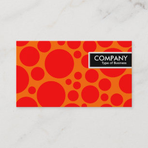 Etiqueta de borde - Parón - Rojo sobre Naranja