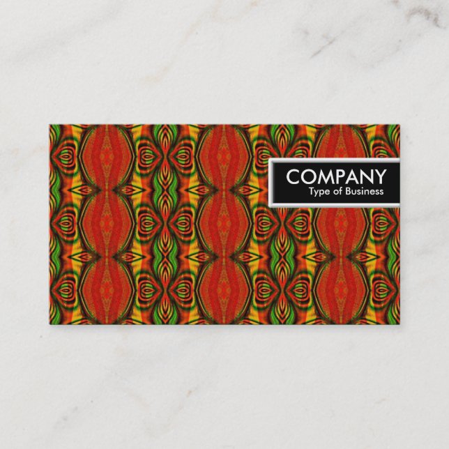 Etiqueta de borde - Patrón retro (Anverso)