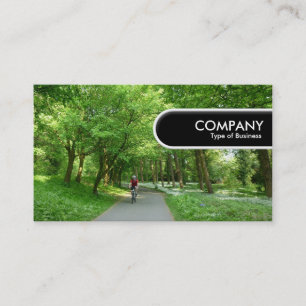 Etiqueta de borde redondeado - Camino de ciclo