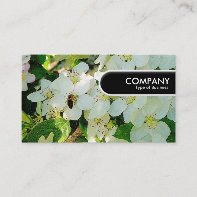 Etiqueta de borde redondeado - Haciendo miel (Anverso)