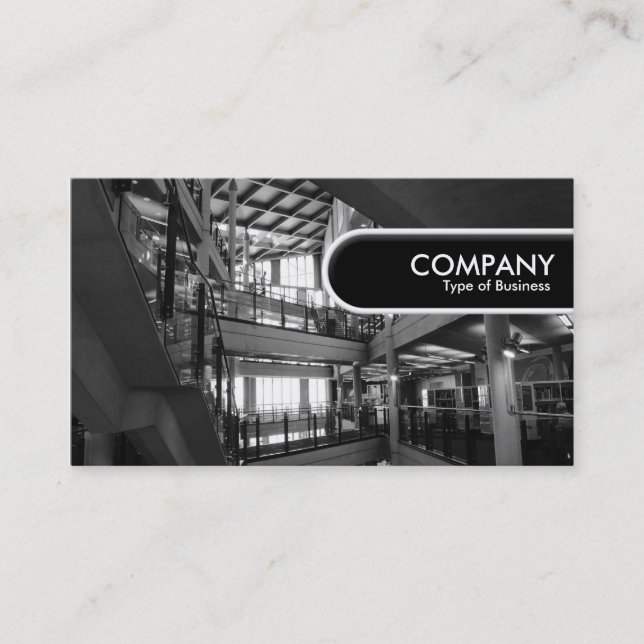 Etiqueta de borde redondeado - Interior moderno (Anverso)