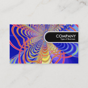 Etiqueta de borde redondeado - Resumen fractal 061