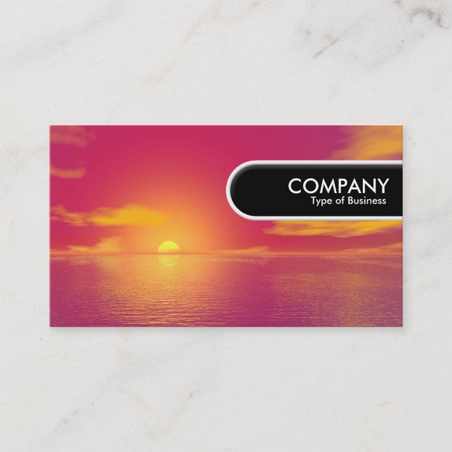 Etiqueta de borde redondeado - Sunrise Sunset (Anverso)