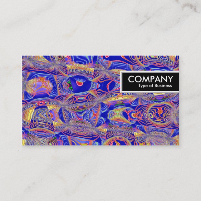 Etiqueta de borde - Resumen fractal 061012a (Anverso)