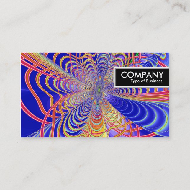 Etiqueta de borde - Resumen fractal 061012d (Anverso)