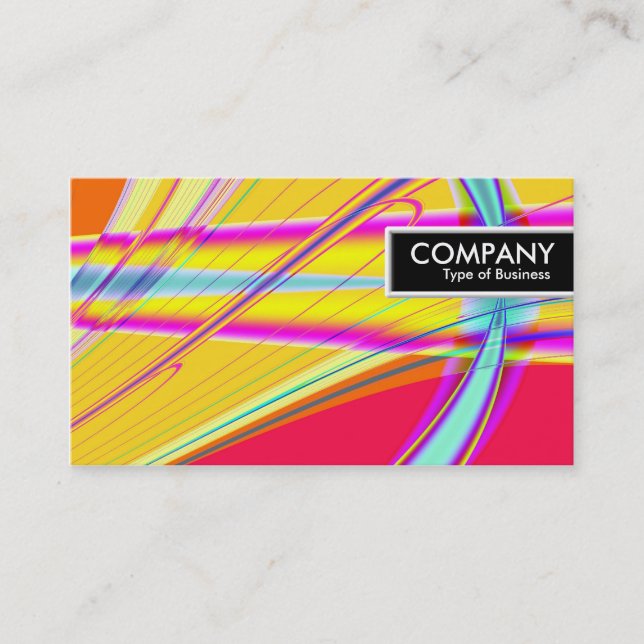 Etiqueta de borde - Resumen fractal 061012e (Anverso)