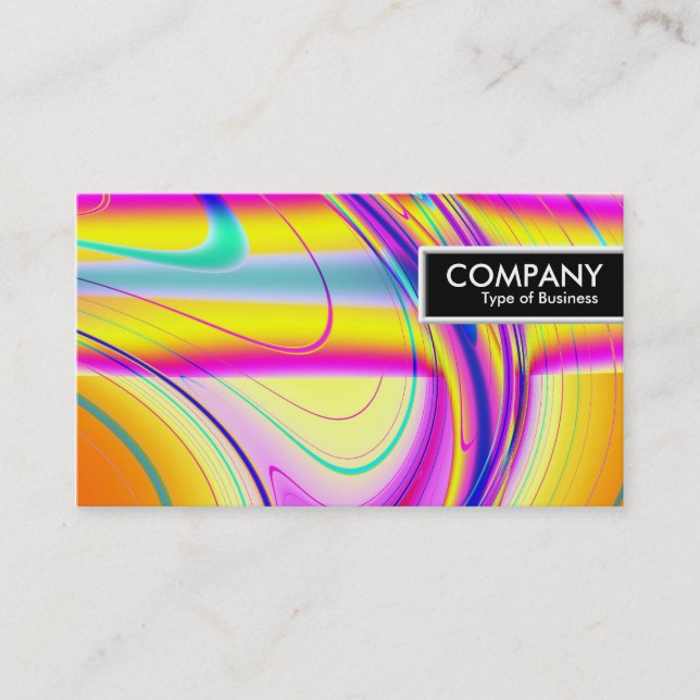 Etiqueta de borde - Resumen fractal 061012f (Anverso)