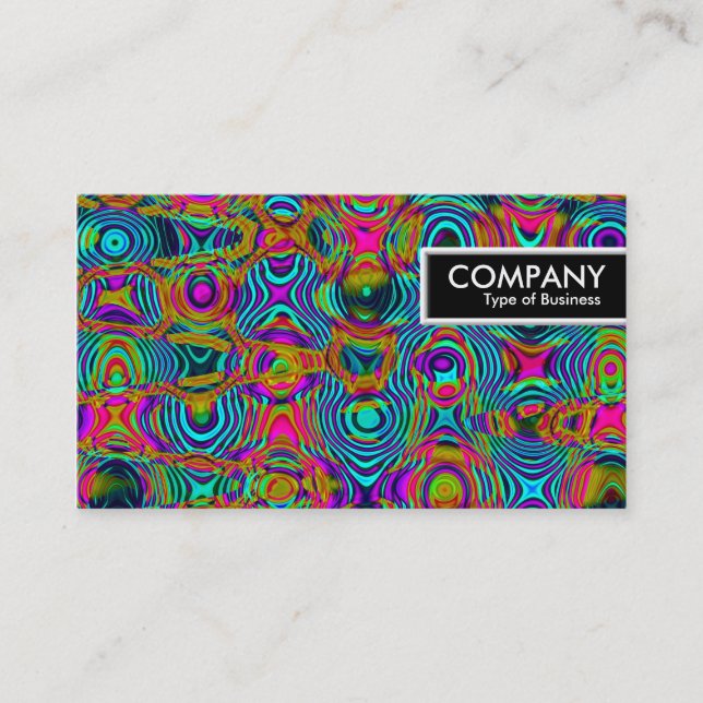 Etiqueta de borde - Resumen fractal 191111a (Anverso)