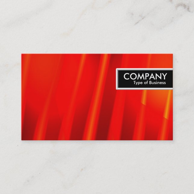 Etiqueta de borde - rojo caliente 02 (Anverso)