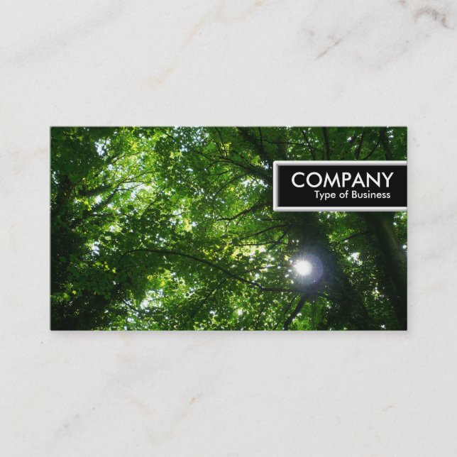 Etiqueta de borde - Sol en los árboles (Anverso)