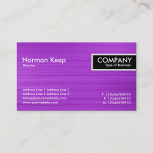 Etiqueta de borde - Textura púrpura cepillada