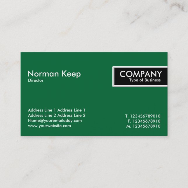 Etiqueta de borde - verde (006633) (Anverso)