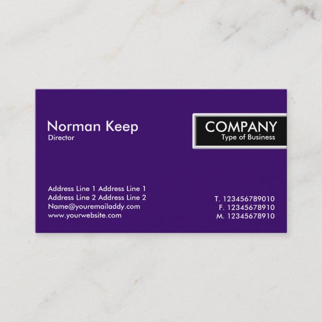 Etiqueta de borde - Violeta oscura (330066) (Anverso)