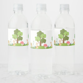 Etiqueta de botella de agua Baby Shower para anima