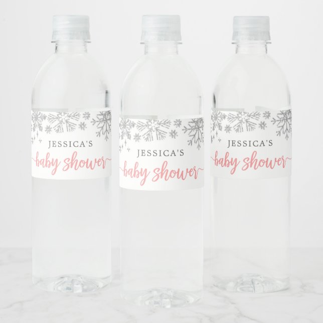 Etiqueta de botella de agua Baby Shower para copo  (Botellas)