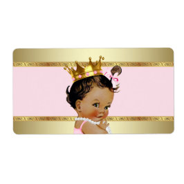Etiqueta de botella de agua Baby Shower para princ