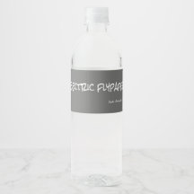 Etiqueta de botella de agua Cuples - Flypaper eléc