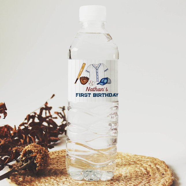 Etiqueta de botella de agua de béisbol fiesta de c (Subido por el creador)