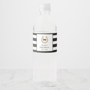 Etiqueta de botella de agua de Derby para Baby Sho