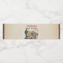 Etiqueta de botella de agua de la fiesta de cumple