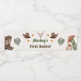 Etiqueta de botella de agua de la fiesta de cumple