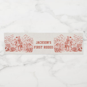 Etiqueta de botella de agua de la fiesta de cumple