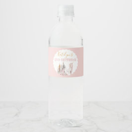 Etiqueta de botella de agua de Unicorn Baby Shower